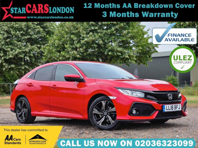HONDA CIVIC 1.0 VTEC Turbo SR CVT Euro 6 (s/s) 5dr