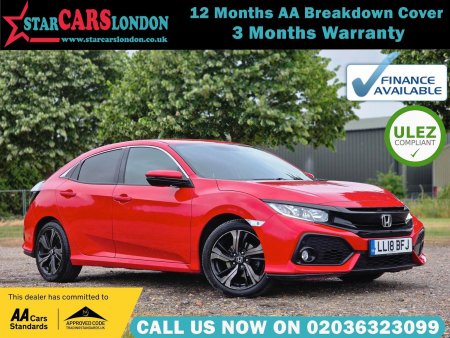 HONDA CIVIC 1.0 VTEC Turbo SR CVT Euro 6 (s/s) 5dr